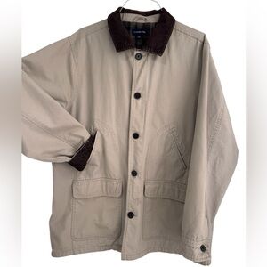 LAND’S END Vtg Men’s Coat Jacket Sz.Xtra Large (46-48) Courdory Collar and cuffs